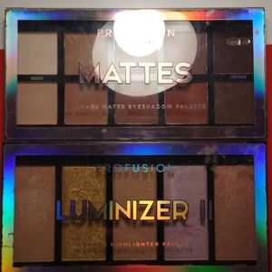 Profusion Cosmetics Matte and Luminzer Palettes